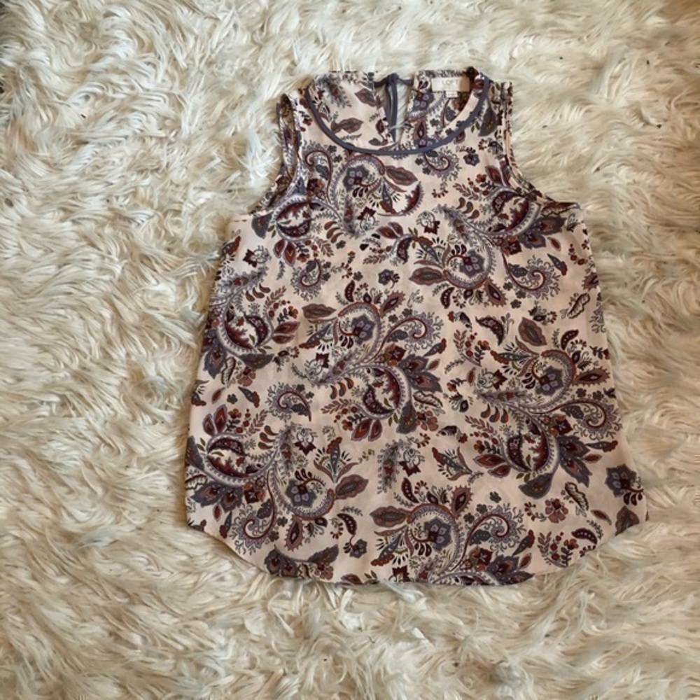 Loft sleeveless blouse sz xsp
